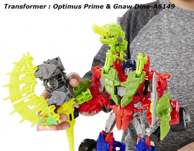Transformer : Optimus Prime & Gnaw Dino-A6149